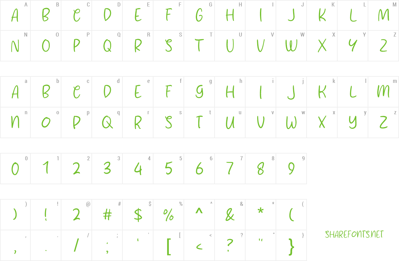 Font Sweety Bakery preview